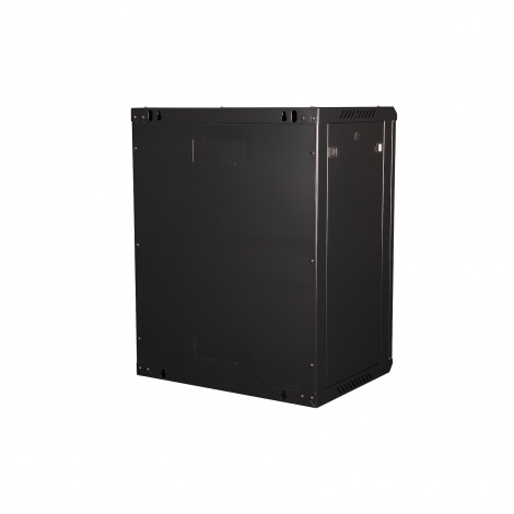 Шкаф 19" телекоммуникационный настенный, 15U  769x600х450 мм, дверь перфорация, черный